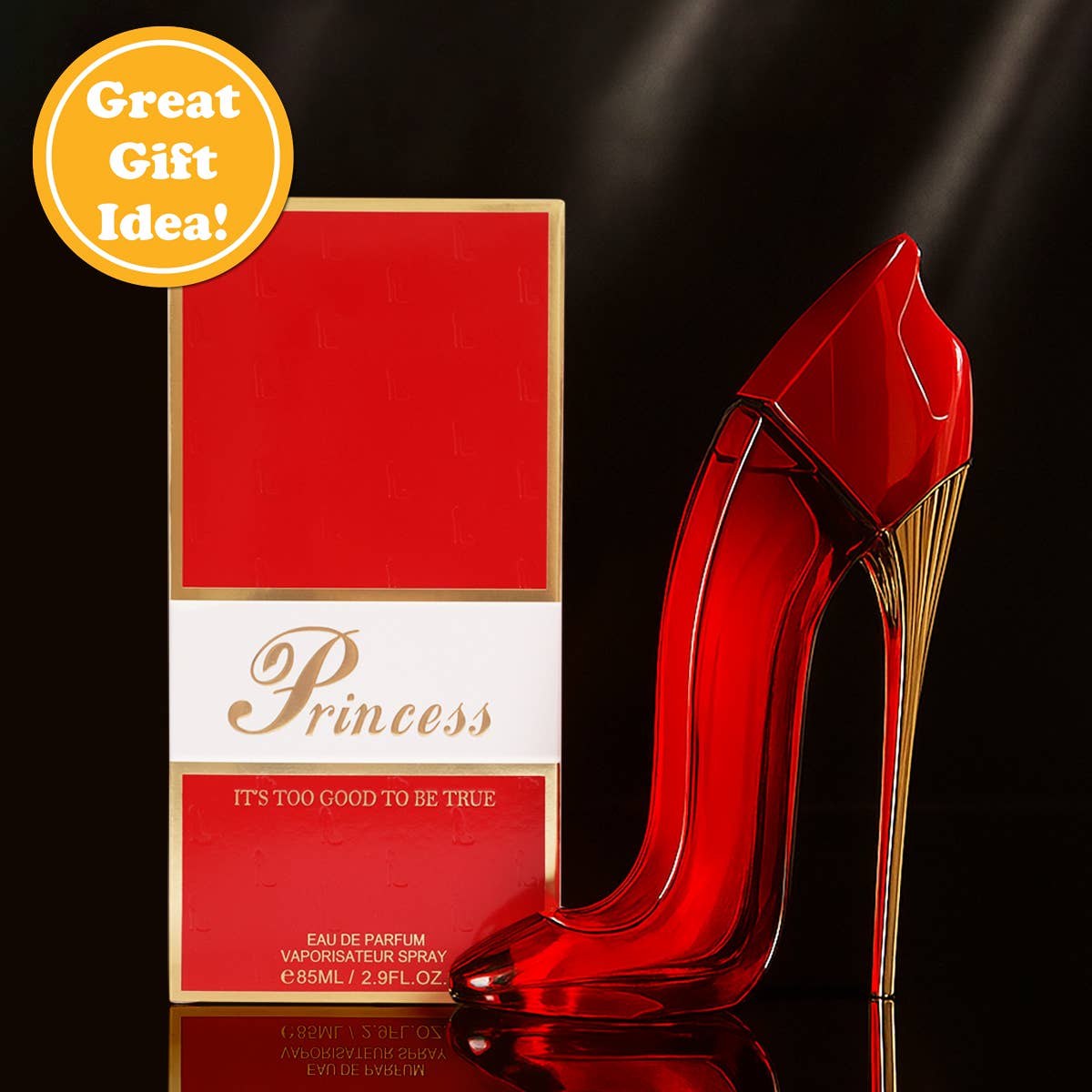 Princess High Heels Red Spray Perfume For Women