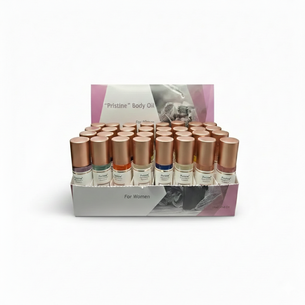 48-Piece 10ml Roll-On Scented Body Oil Concentrate Set (1/3): Womens