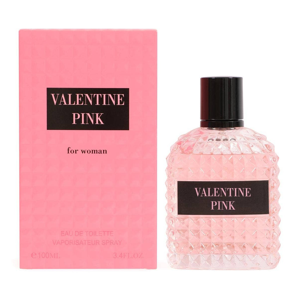 Valentine Pink: Feminine, fresh scent. 100ml EDT.