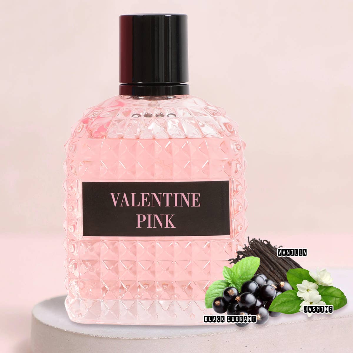 Valentine Pink: Feminine, fresh scent. 100ml EDT.