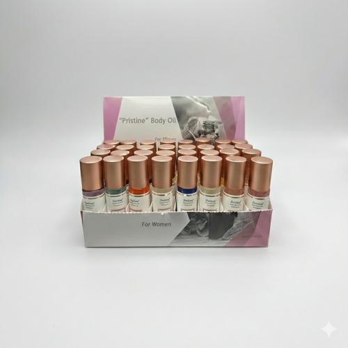 48-Piece 10ml Roll-On Scented Body Oil Concentrate Set (1/3): Womens