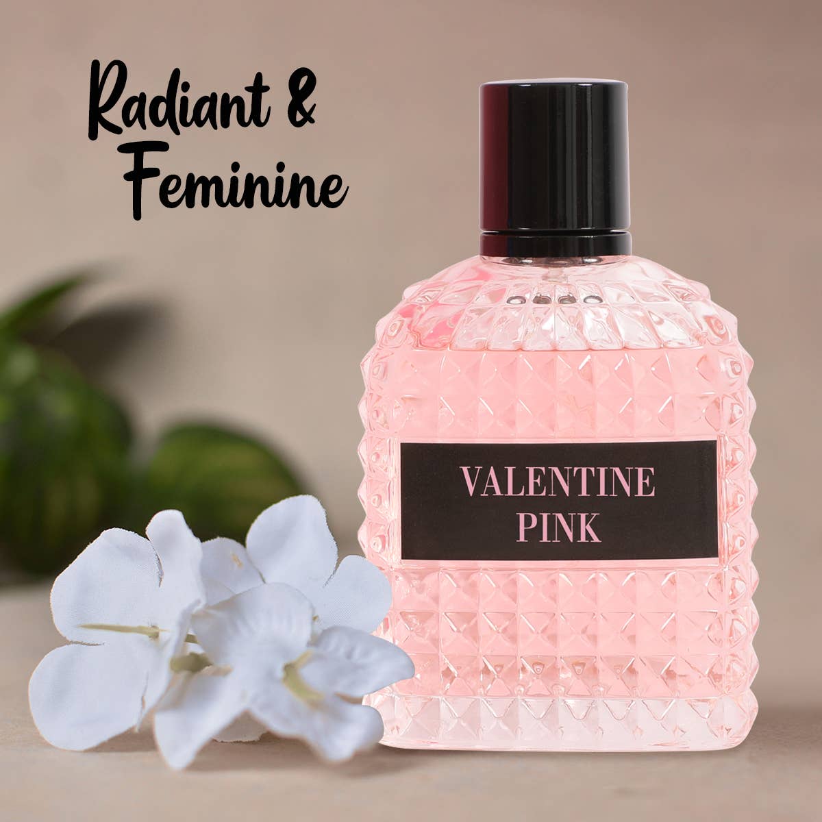 Valentine Pink: Feminine, fresh scent. 100ml EDT.