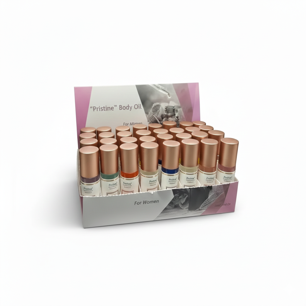 48-Piece 10ml Roll-On Scented Body Oil Concentrate Set (1/3): Womens